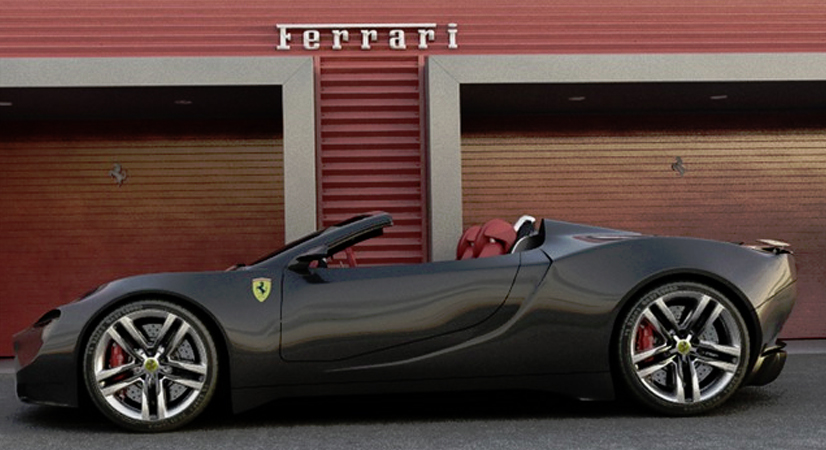 Ferrari-458-Spider-Concept-Side
