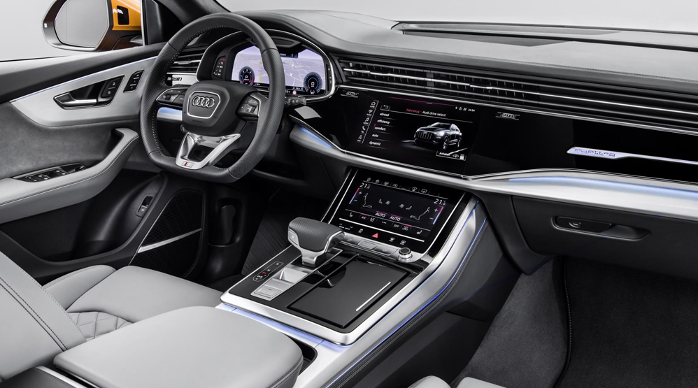 2018 Audi Q8 interior styling looks like the future, Audi R8 today