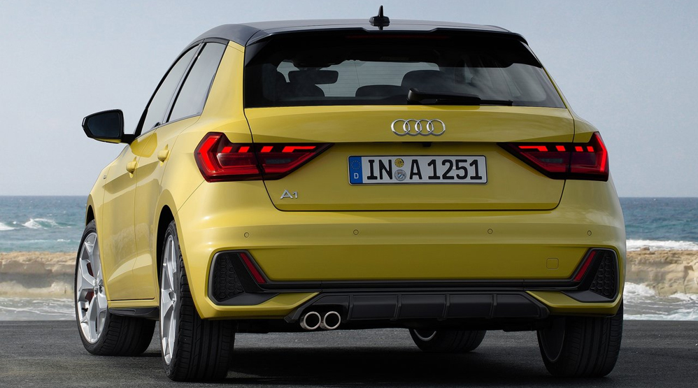 Audi A1, second generation, 2018, rear view, dailycarblog