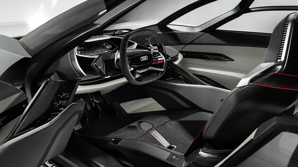 Audi PB18 e-Tron, solid state powered concept, interior, dailycarblog