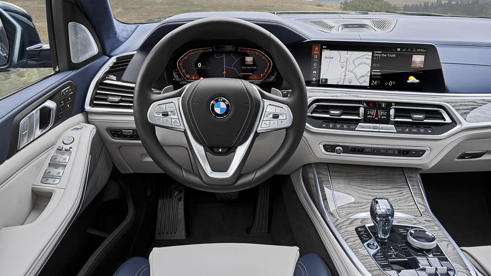 BMW X7, mahoosive SUV, interior, dailycarblog.com