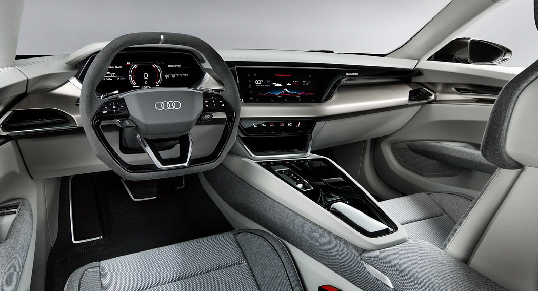 Audi e-Tron GT concept, interior, dailycarblog.com