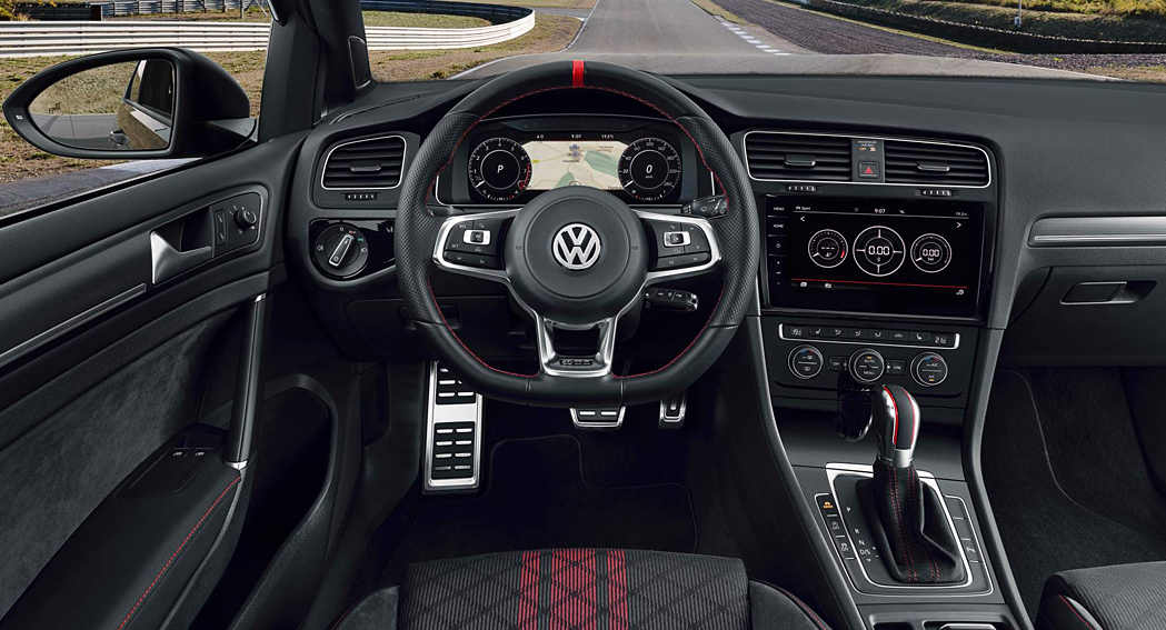 VW Golf GTi TCR, interior, touring car racer for the road, dailycarblog.com