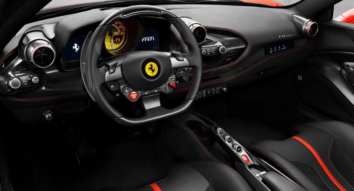 Ferrari F8 Tributo interior Dailycarblog.com