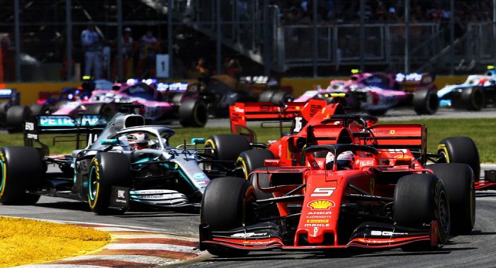 2019 Canadian Grand Prix Vettel leads