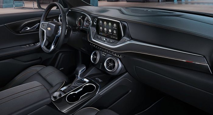 The 2020 Chevrolet Blazer interior dailycarblog.com