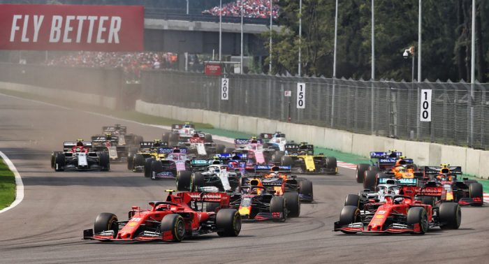 2019 Mexico Grand Prix race start