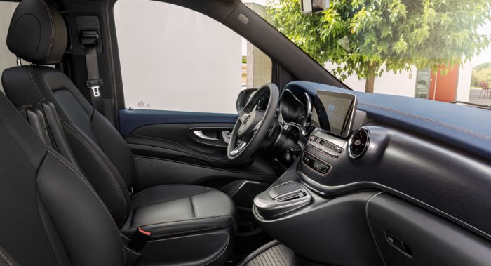 Mercedes EQV interior dailycarblog