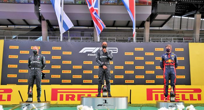 Styrian GP, Hamilton podium, dailycarblog