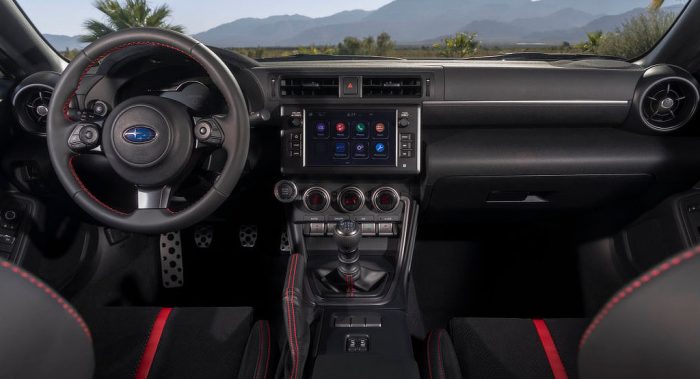 2020 Subaru BRZ interior Dailycarblog