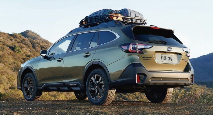Subaru Outback Estate 2021 - Rear - dailycarblog