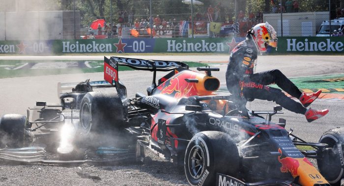 Verstappen and Hamilton clash at the 2021 Italian Grand Prix - dailycarblog